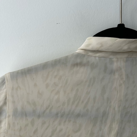 Vintage Ivory silk Chiffon Bow Blouse Linda Allard - Picture 13 of 15